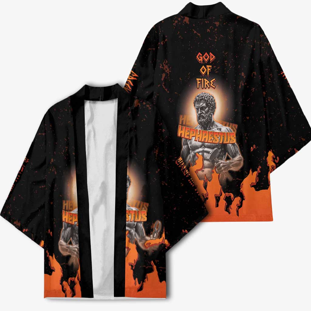 Ancient Greek Hephaestus Kimono God Of Fire - Wonder Print Shop