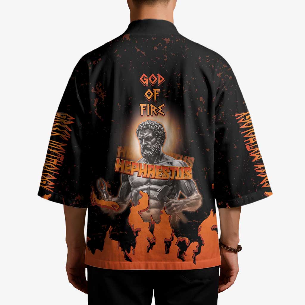 Ancient Greek Hephaestus Kimono God Of Fire - Wonder Print Shop