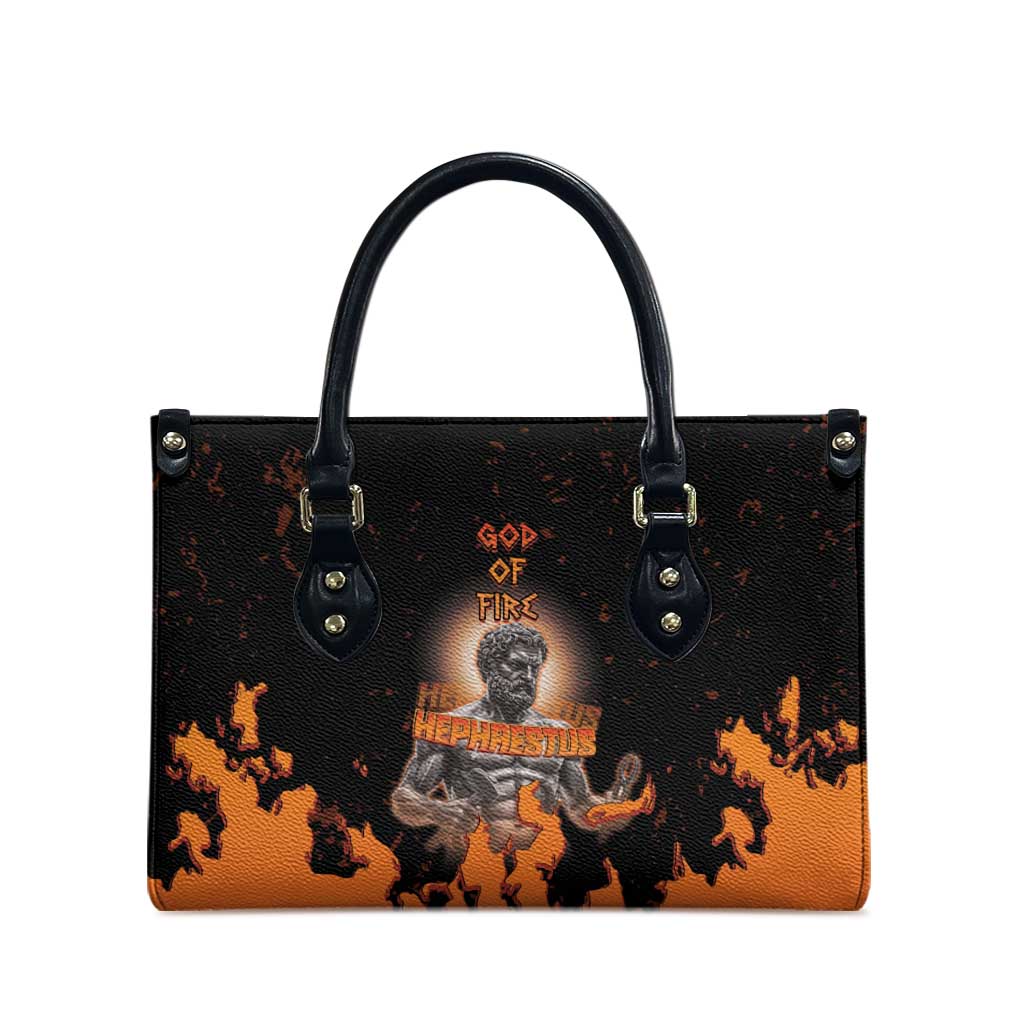 Ancient Greek Hephaestus Leather Bag God Of Fire - Wonder Print Shop
