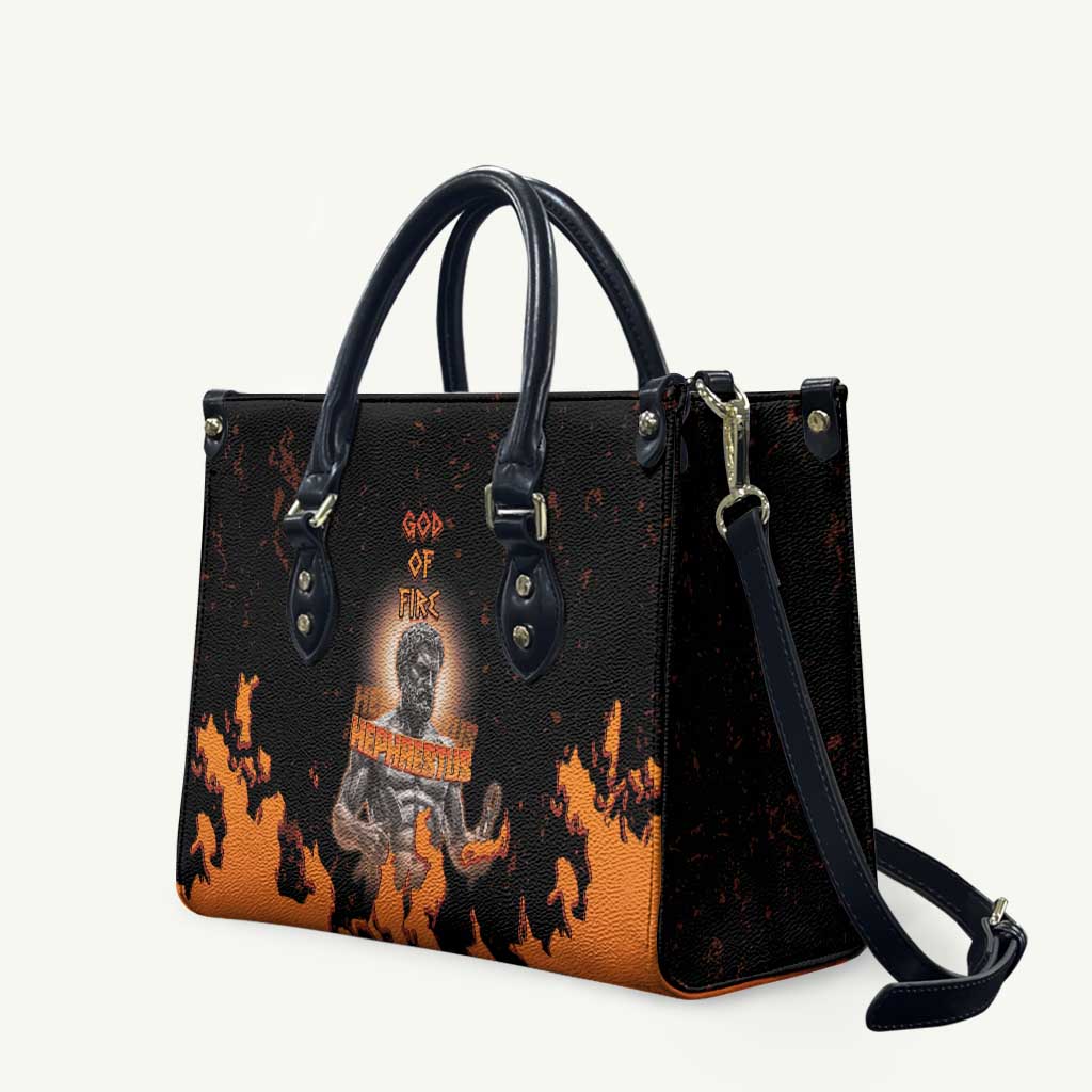 Ancient Greek Hephaestus Leather Bag God Of Fire - Wonder Print Shop