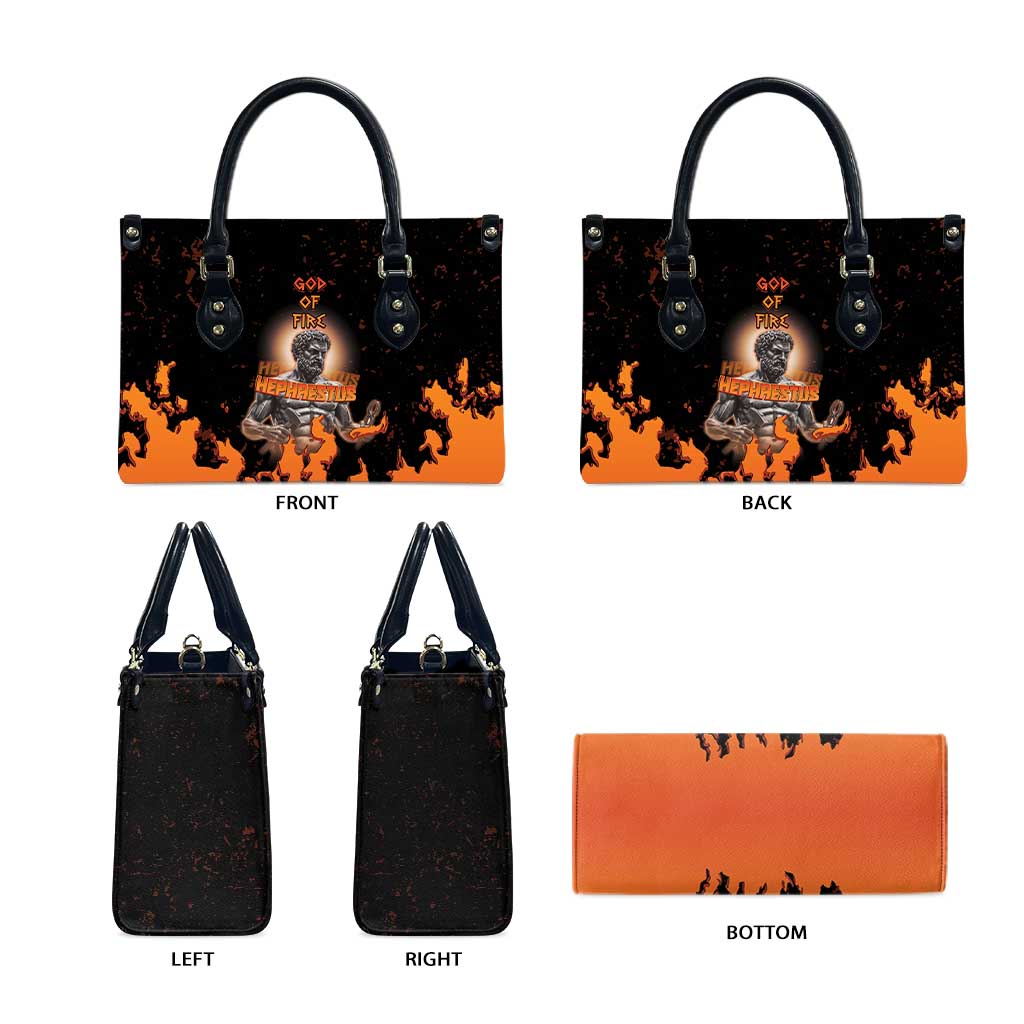 Ancient Greek Hephaestus Leather Bag God Of Fire - Wonder Print Shop
