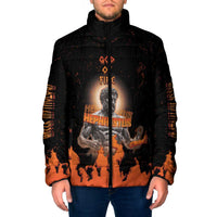 Ancient Greek Hephaestus Padded Jacket God Of Fire - Wonder Print Shop