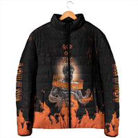 Ancient Greek Hephaestus Padded Jacket God Of Fire - Wonder Print Shop