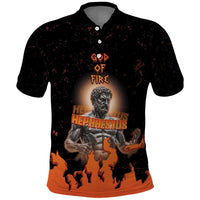 Ancient Greek Hephaestus Polo Shirt God Of Fire - Wonder Print Shop