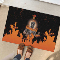 Ancient Greek Hephaestus Rubber Doormat God Of Fire - Wonder Print Shop
