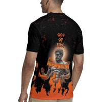 Ancient Greek Hephaestus Rugby Jersey God Of Fire - Wonder Print Shop