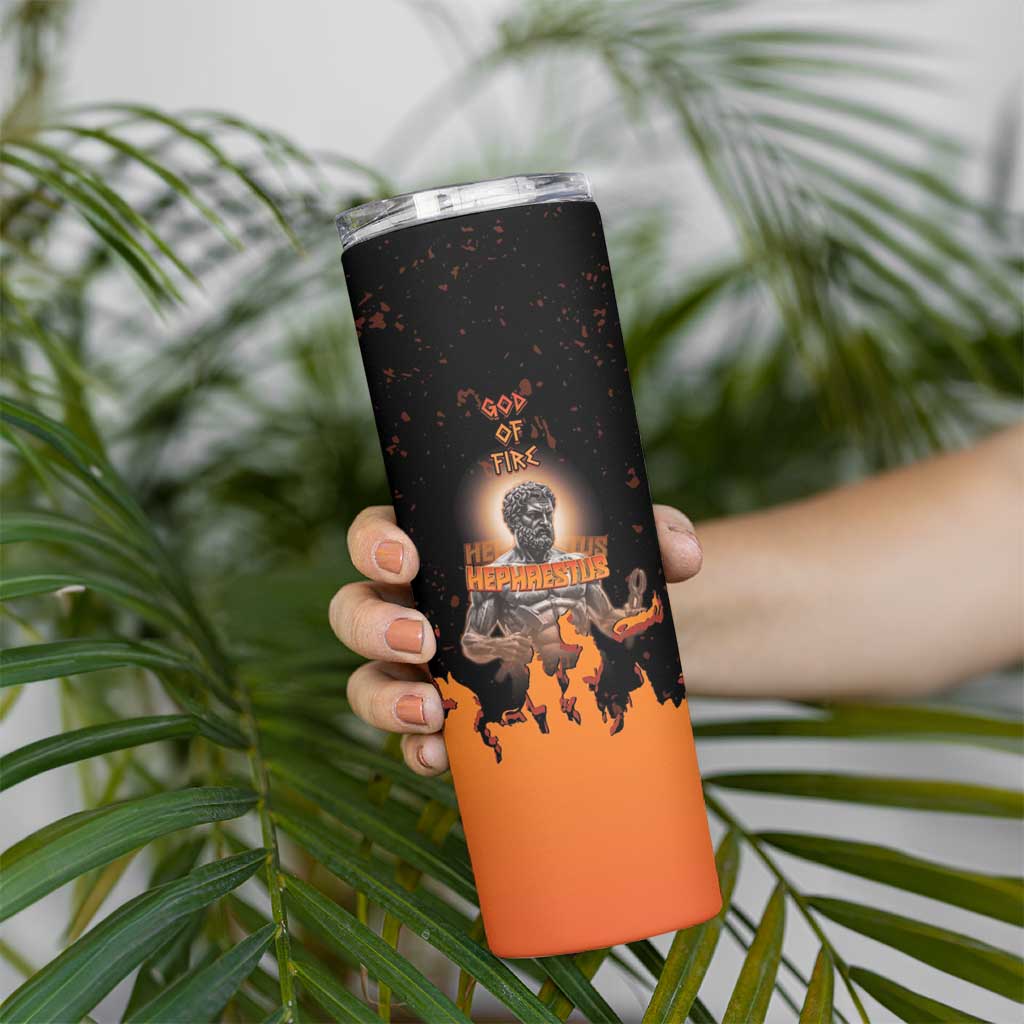 Ancient Greek Hephaestus Skinny Tumbler God Of Fire - Wonder Print Shop