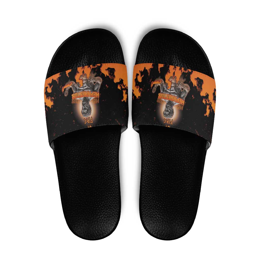 Ancient Greek Hephaestus Slide Sandals God Of Fire - Wonder Print Shop