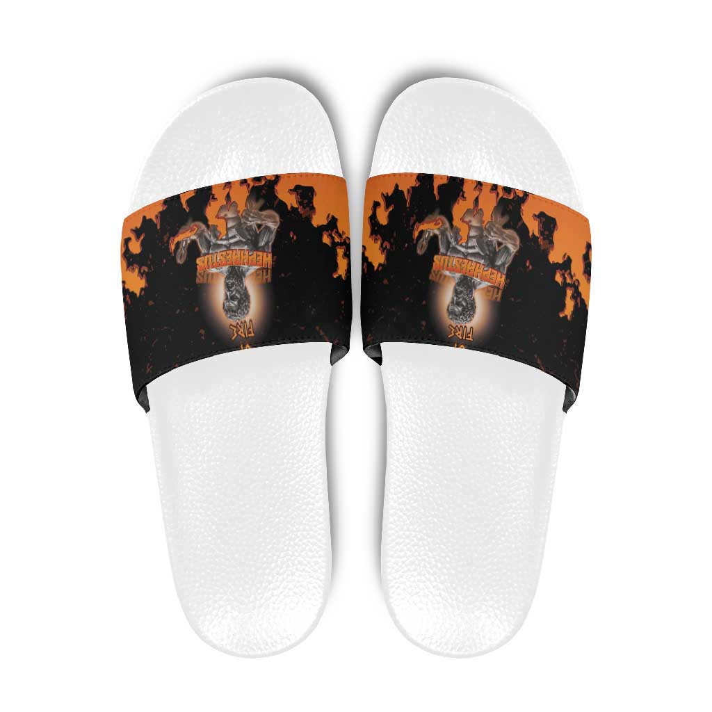 Ancient Greek Hephaestus Slide Sandals God Of Fire - Wonder Print Shop
