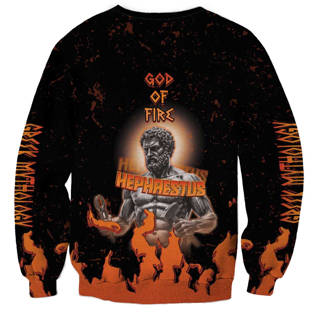 Ancient Greek Hephaestus Sweatshirt God Of Fire - Wonder Print Shop