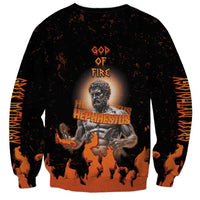 Ancient Greek Hephaestus Sweatshirt God Of Fire - Wonder Print Shop