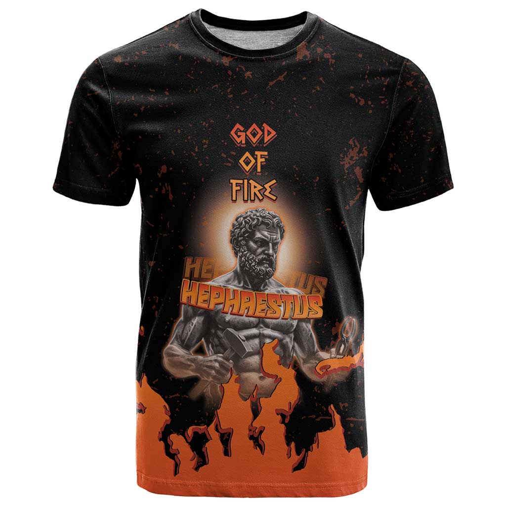 Ancient Greek Hephaestus T Shirt God Of Fire - Wonder Print Shop