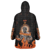 Ancient Greek Hephaestus Wearable Blanket Hoodie God Of Fire - Wonder Print Shop