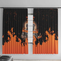 Ancient Greek Hephaestus Window Curtain God Of Fire - Wonder Print Shop