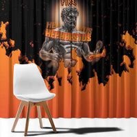 Ancient Greek Hephaestus Window Curtain God Of Fire - Wonder Print Shop