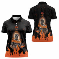 Ancient Greek Hephaestus Women Polo Shirt God Of Fire - Wonder Print Shop