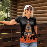 Ancient Greek Hephaestus Women Polo Shirt God Of Fire - Wonder Print Shop