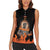 Ancient Greek Hephaestus Women Sleeveless Polo Shirt God Of Fire - Wonder Print Shop