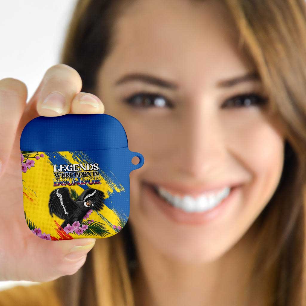 Ecuador AirPods Case Andean Condor With Phalaenopsis Orchid - Wonder Print Shop