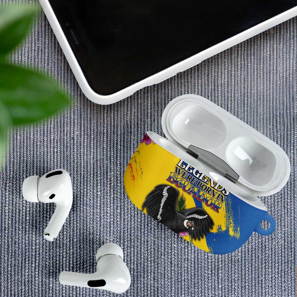 Ecuador AirPods Case Andean Condor With Phalaenopsis Orchid - Wonder Print Shop