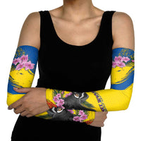Ecuador Arm Sleeves Andean Condor With Phalaenopsis Orchid - Wonder Print Shop
