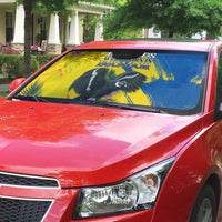 Ecuador Auto Sun Shade Andean Condor With Phalaenopsis Orchid - Wonder Print Shop