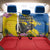 Ecuador Back Car Seat Cover Andean Condor With Phalaenopsis Orchid - Wonder Print Shop