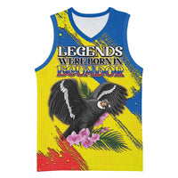 Personalized Ecuador Basketball Jersey Andean Condor With Phalaenopsis Orchid - Wonder Print Shop