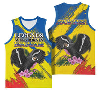 Personalized Ecuador Basketball Jersey Andean Condor With Phalaenopsis Orchid - Wonder Print Shop