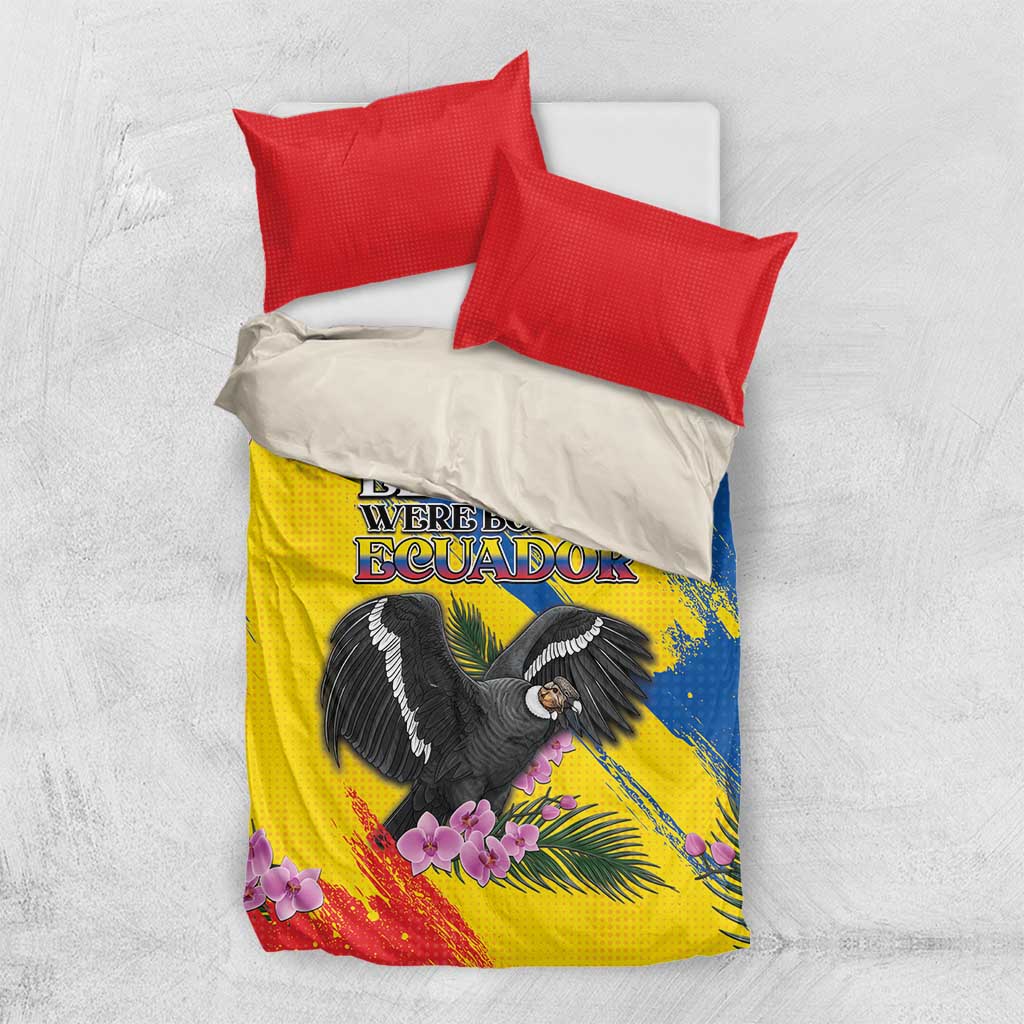 Ecuador Bedding Set Andean Condor With Phalaenopsis Orchid - Wonder Print Shop