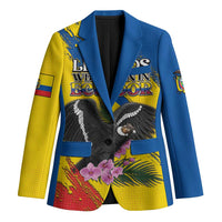 Personalized Ecuador Blazer Andean Condor With Phalaenopsis Orchid - Wonder Print Shop