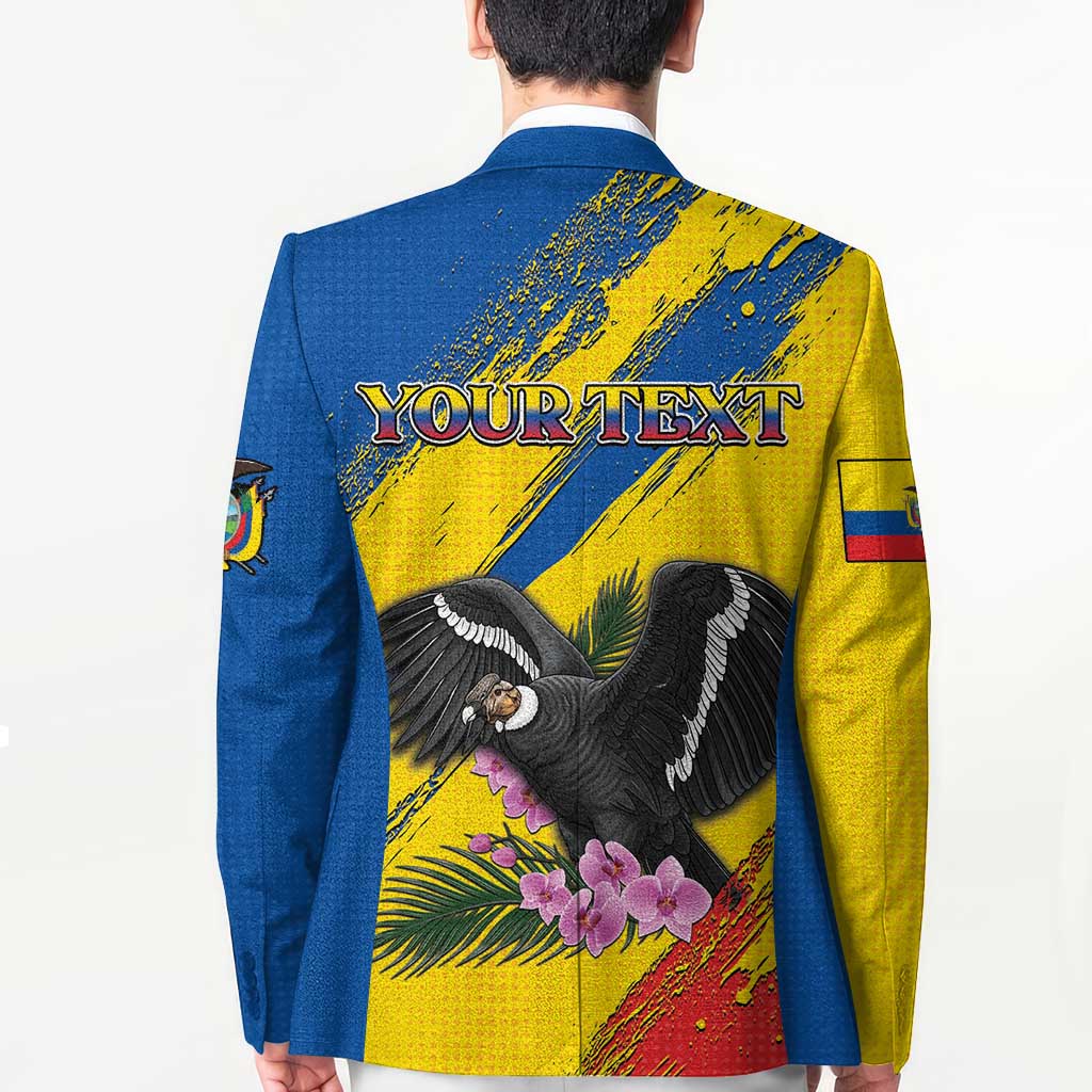 Personalized Ecuador Blazer Andean Condor With Phalaenopsis Orchid - Wonder Print Shop