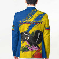 Personalized Ecuador Blazer Andean Condor With Phalaenopsis Orchid - Wonder Print Shop