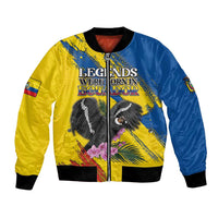 Personalized Ecuador Bomber Jacket Andean Condor With Phalaenopsis Orchid - Wonder Print Shop