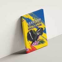 Ecuador Canvas Wall Art Andean Condor With Phalaenopsis Orchid - Wonder Print Shop