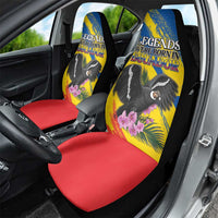Ecuador Car Seat Cover Andean Condor With Phalaenopsis Orchid - Wonder Print Shop
