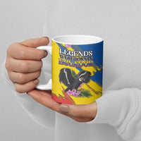 Personalized Ecuador Ceramic Mug Andean Condor With Phalaenopsis Orchid - Wonder Print Shop