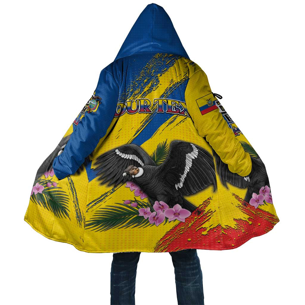 Personalized Ecuador Cloak Andean Condor With Phalaenopsis Orchid - Wonder Print Shop