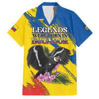 Personalized Ecuador Family Matching Short Sleeve Bodycon Dress and Hawaiian Shirt Andean Condor With Phalaenopsis Orchid - Wonder Print Shop