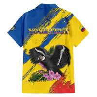 Personalized Ecuador Family Matching Short Sleeve Bodycon Dress and Hawaiian Shirt Andean Condor With Phalaenopsis Orchid - Wonder Print Shop