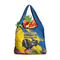 Ecuador Grocery Bag Andean Condor With Phalaenopsis Orchid - Wonder Print Shop