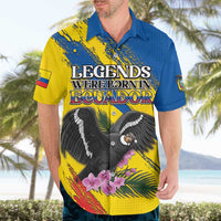Personalized Ecuador Hawaiian Shirt Andean Condor With Phalaenopsis Orchid - Wonder Print Shop