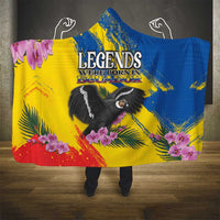 Ecuador Hooded Blanket Andean Condor With Phalaenopsis Orchid - Wonder Print Shop