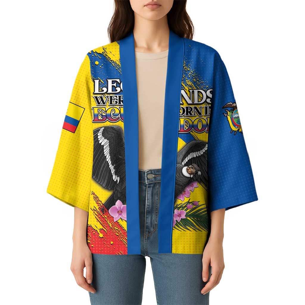 Personalized Ecuador Kimono Andean Condor With Phalaenopsis Orchid - Wonder Print Shop