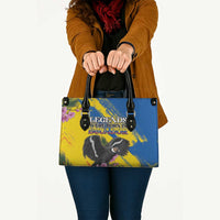 Ecuador Leather Bag Andean Condor With Phalaenopsis Orchid - Wonder Print Shop