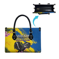 Ecuador Leather Bag Andean Condor With Phalaenopsis Orchid - Wonder Print Shop