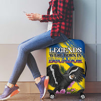 Ecuador Luggage Cover Andean Condor With Phalaenopsis Orchid - Wonder Print Shop