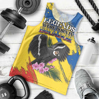 Personalized Ecuador Men Tank Top Andean Condor With Phalaenopsis Orchid - Wonder Print Shop