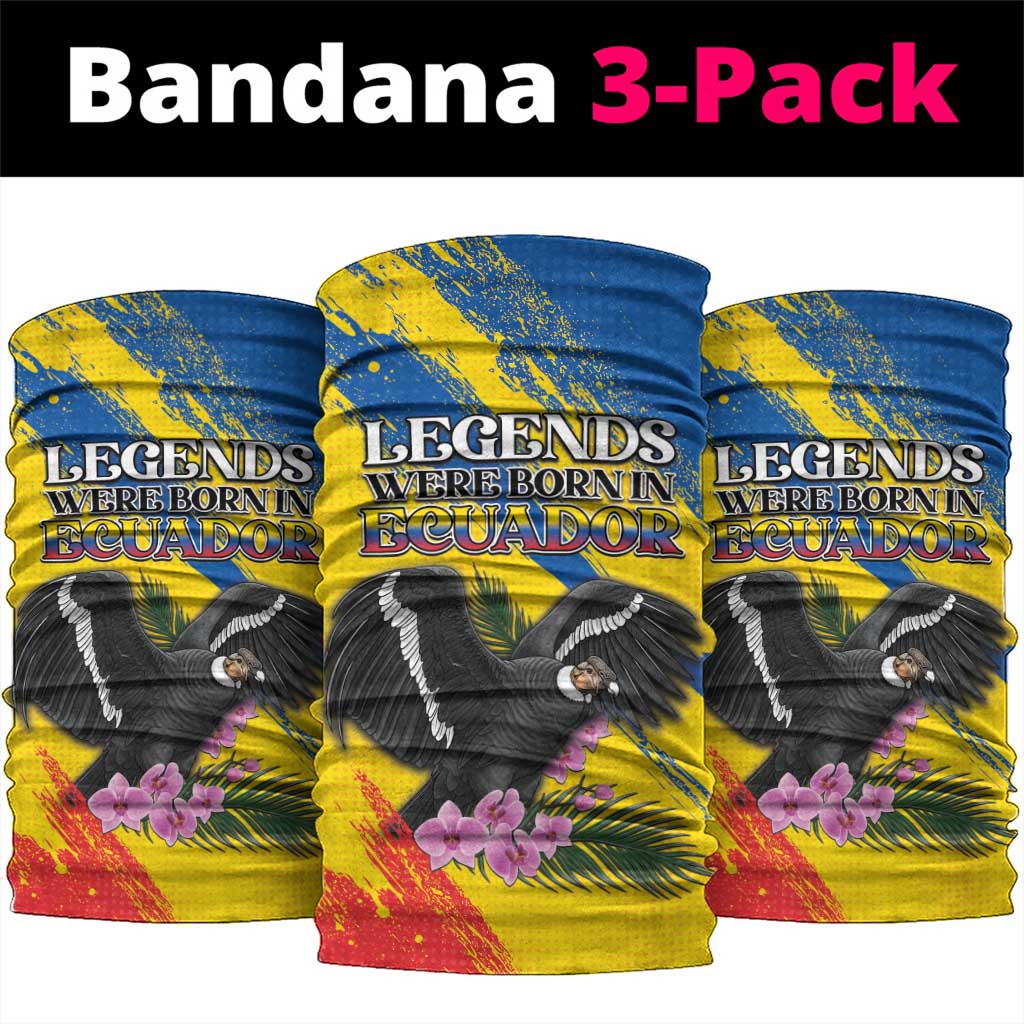 Ecuador Neck Gaiter Andean Condor With Phalaenopsis Orchid DT05