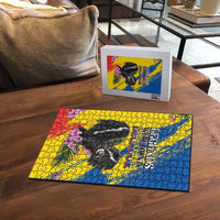 Ecuador Puzzle Andean Condor With Phalaenopsis Orchid - Wonder Print Shop